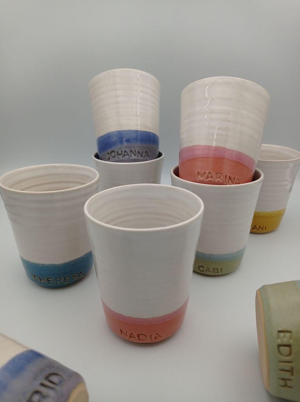 Name mugs in many colours