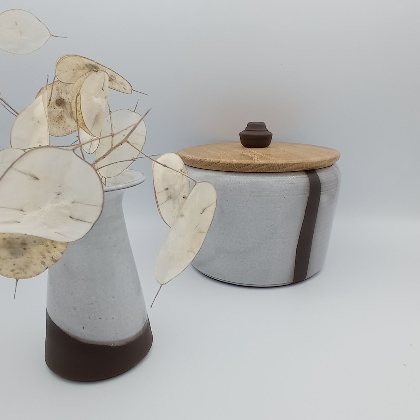 Terra Luna – Vase und Dose